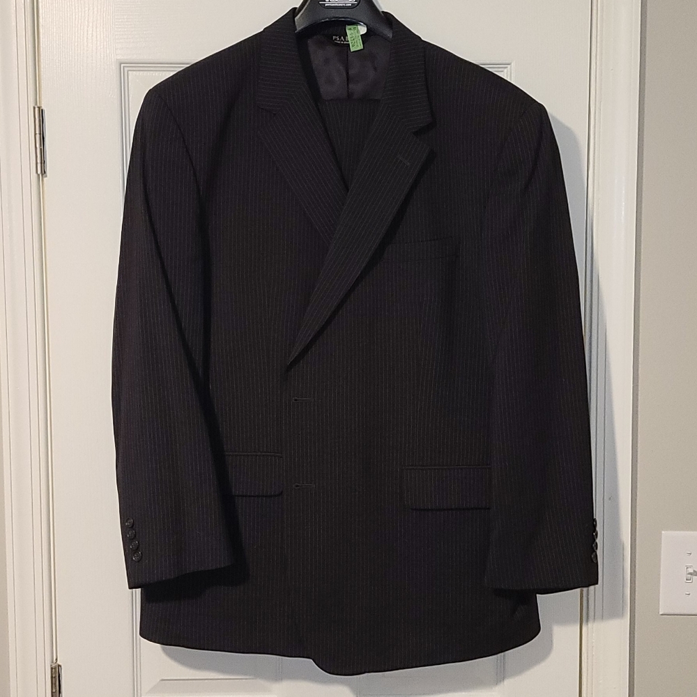 Jos. A Bank Suit - Dark Grey Pinstripe - 50R